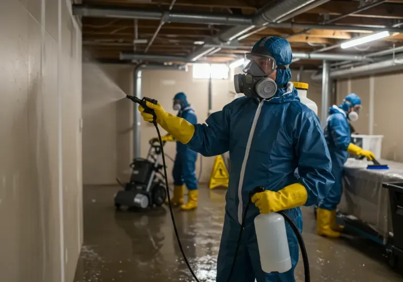 Basement Sanitization and Antimicrobial Treatment process in Blountville, TN